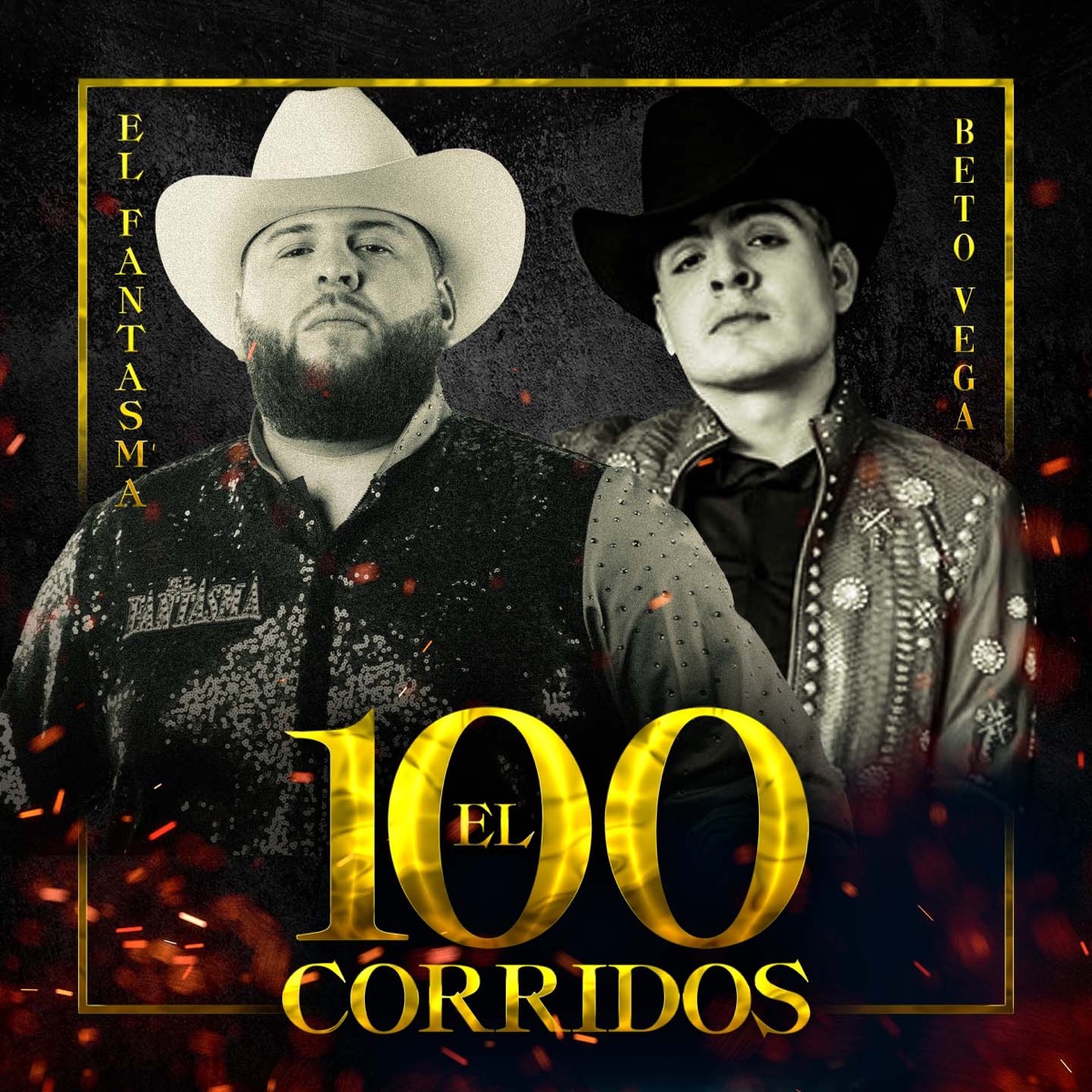 El 100 Corridos - Single by El Fantasma & Beto Vega album cover