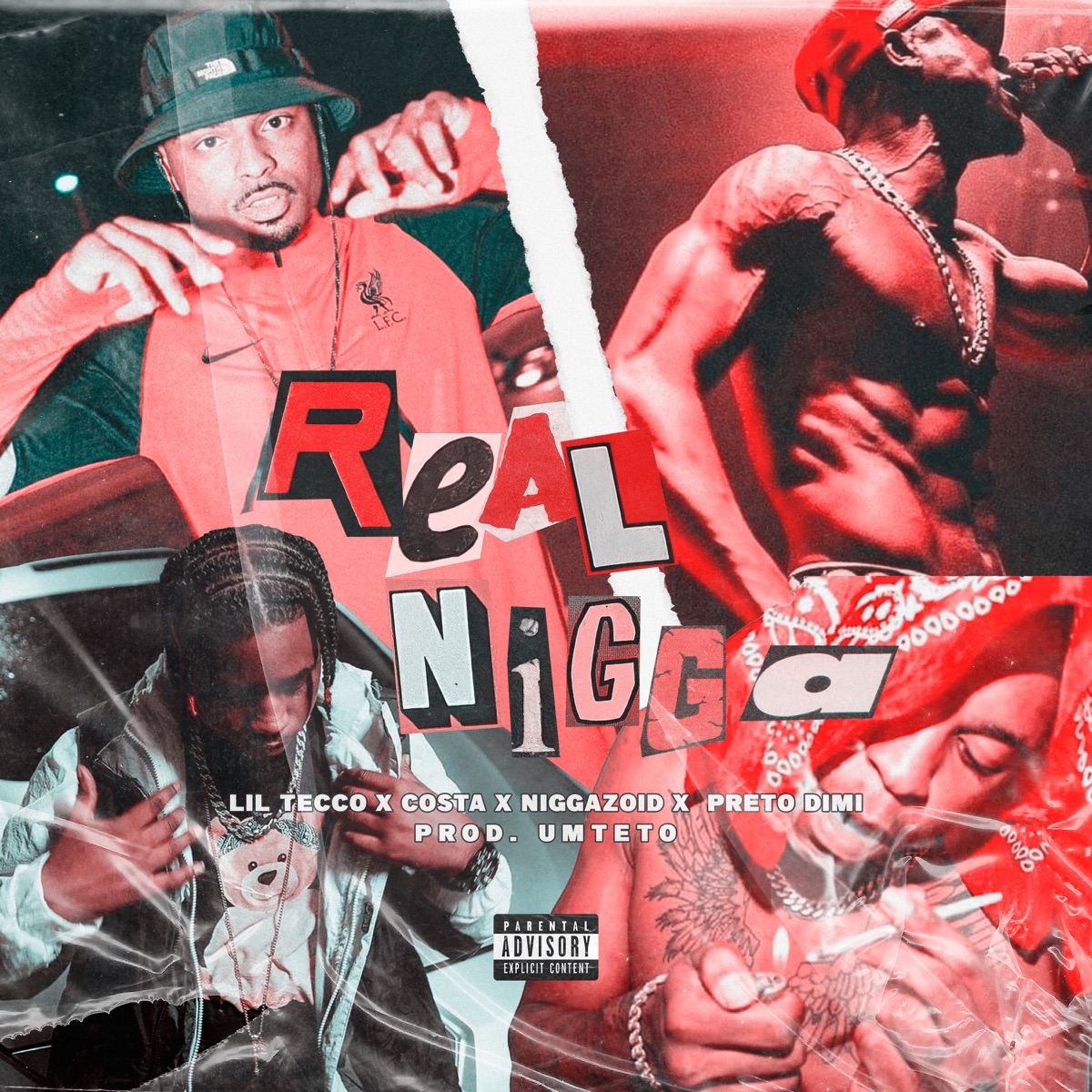 Real N***a (feat. Niggazoid & Preto Dimi) - Single by Umteto, Lil Tecco & CostaMC album cover