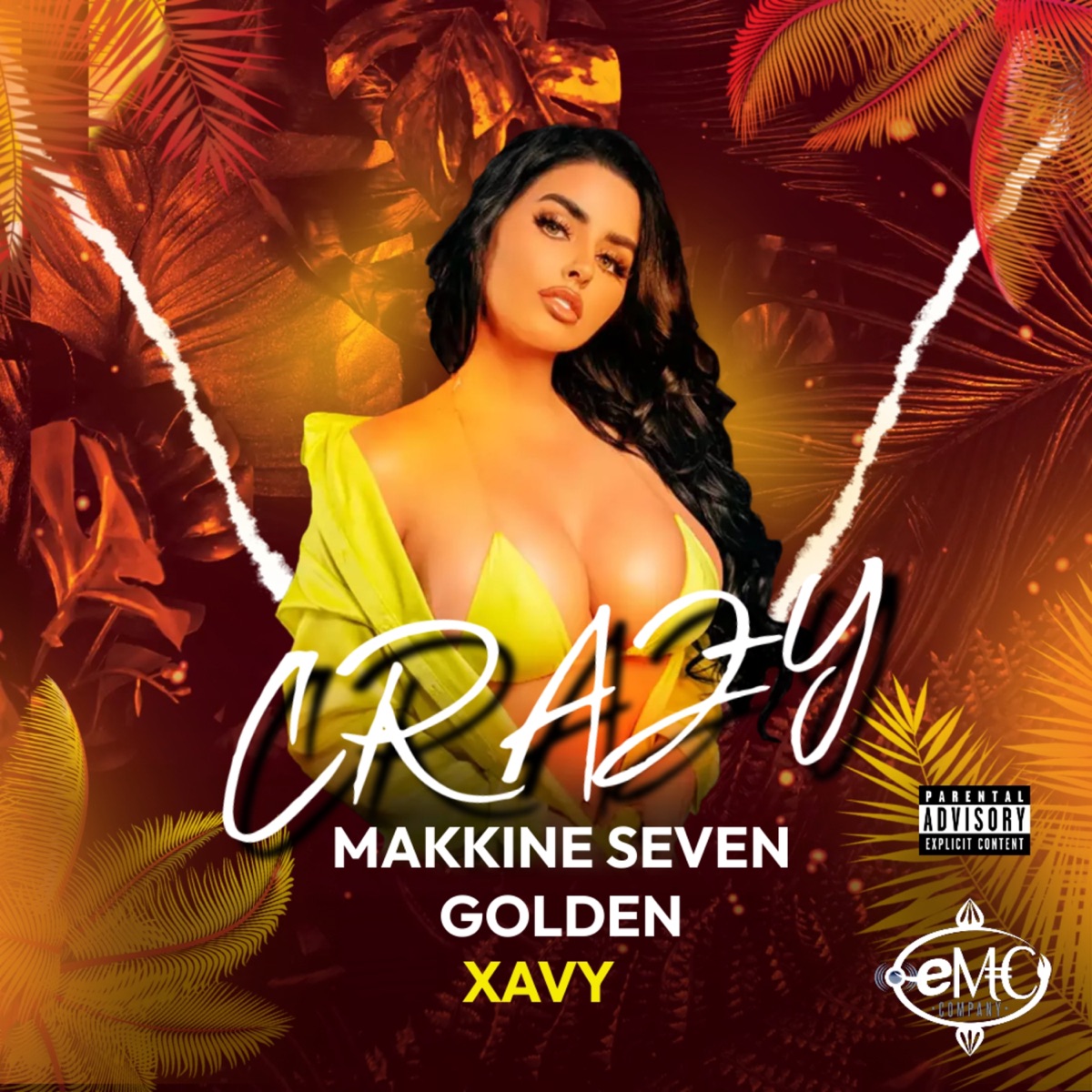Crazy (feat. xavi) - Single by makkine seven golden album cover