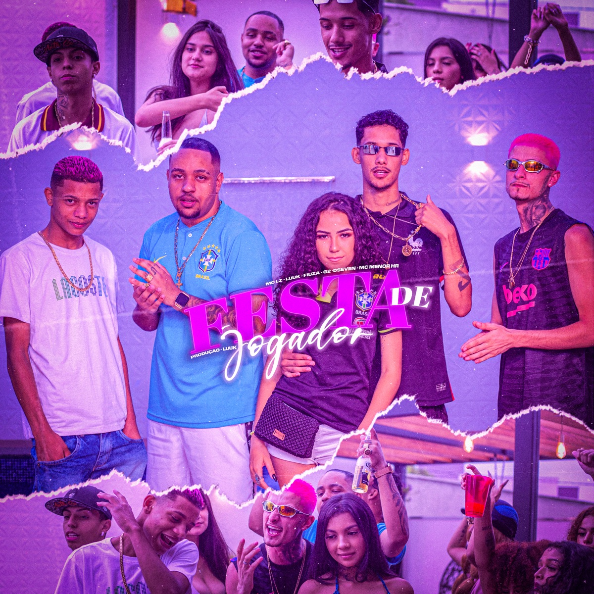 Festa de Jogador (feat. MC G2, DSEVEN7 & Fiuza) - Single by MC MENOR HR, Mc Lz & LUUK album cover