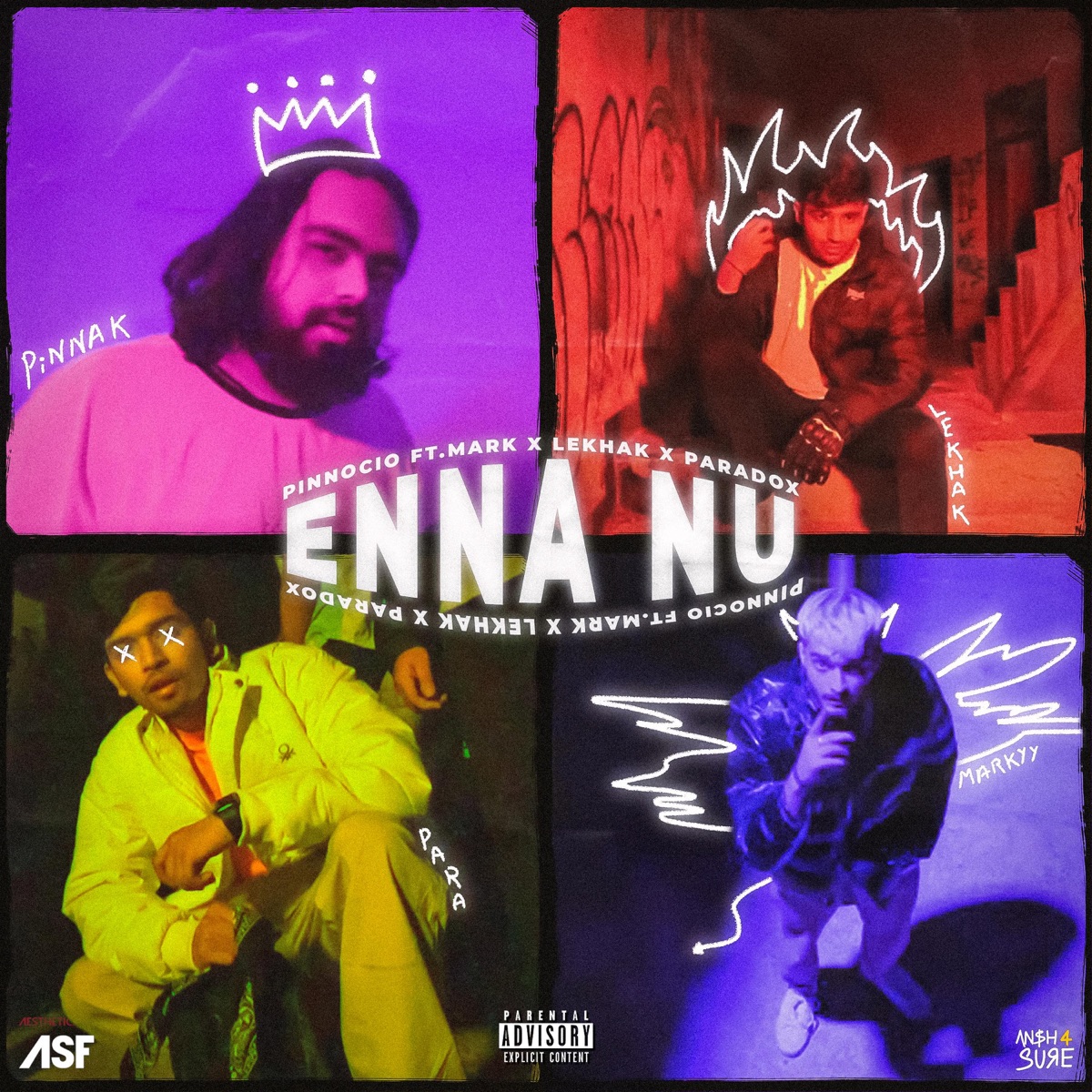 Enna Nu (feat. Mark Bhatia, Lekhak & Paradox) - Single by PINNOCIO album cover
