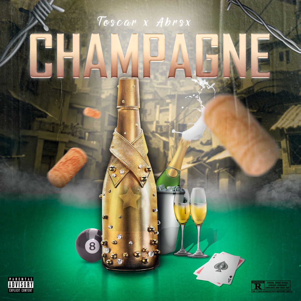 Champagne - Single by Toscar & Abrsx album cover