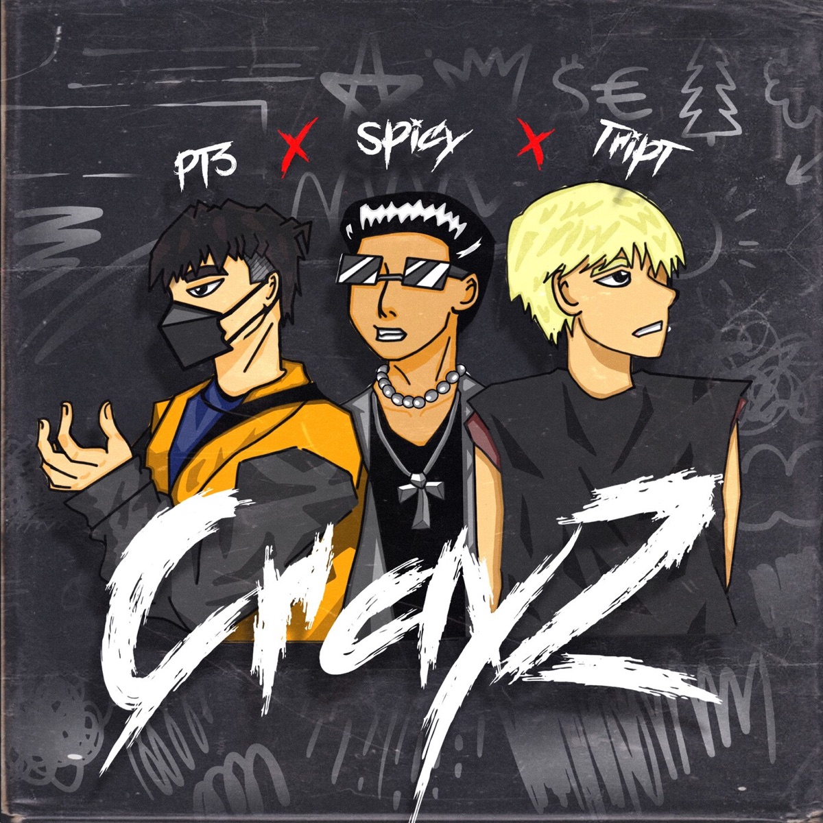 CrayZ - Single by PT3, Spicy & TRIPT album cover