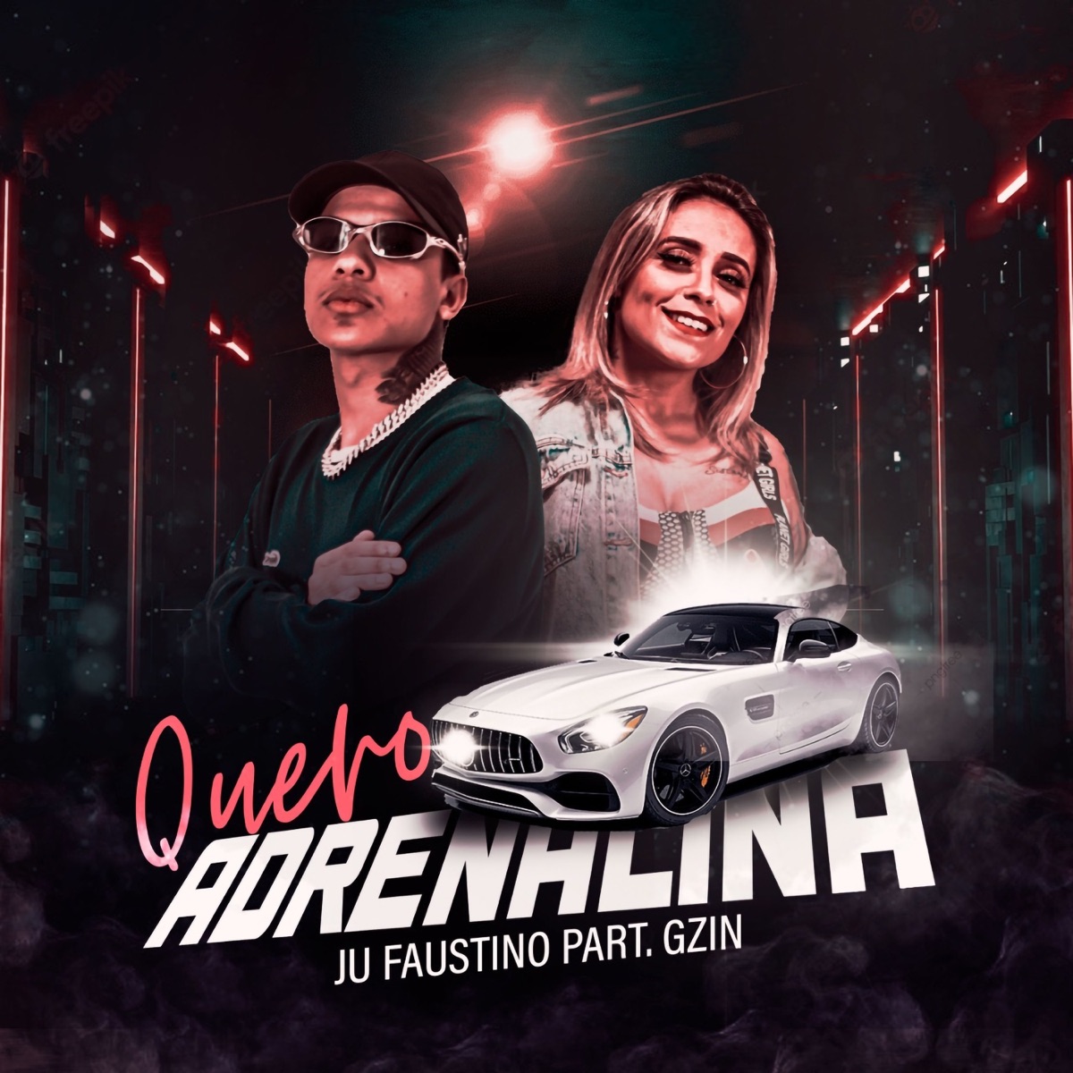 Quero Adrenalina (feat. Gzin) - Single by Ju Faustino album cover