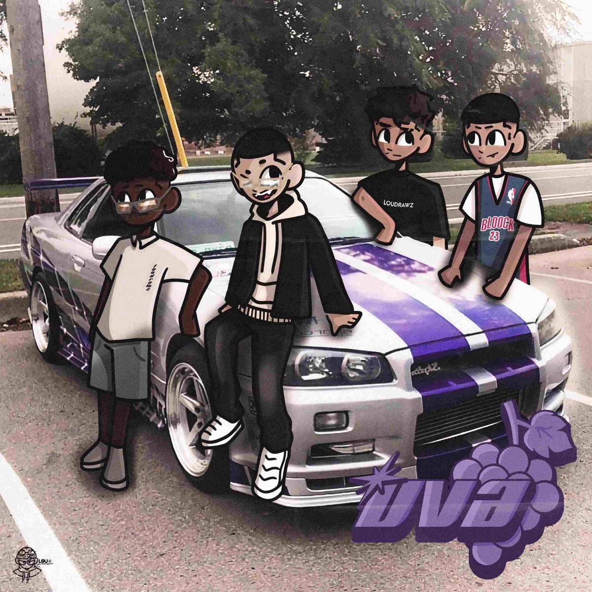 Uva (feat. Mc Menor RK) - Single by Bloock, EoDREE & Xusa album cover