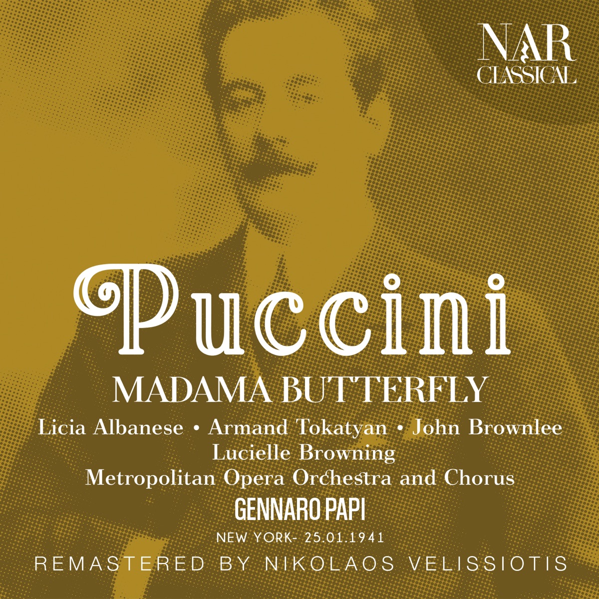 PUCCINI: MADAMA BUTTERFLY by Gennaro Papi & The Metropolitan Opera Orchestra album cover