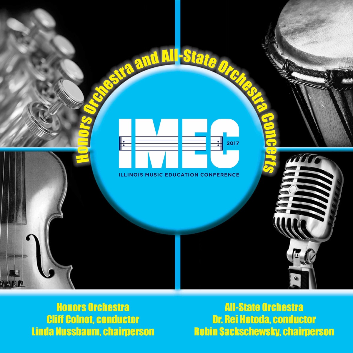 2017 Illinois Music Educators Association (IMEC): Honors Orchestra & All-State Orchestra [Live] by Illinois Honors Orchestra, Illinois All-State Orchestra, Cliff Colnot & Rei Hotoda album cover