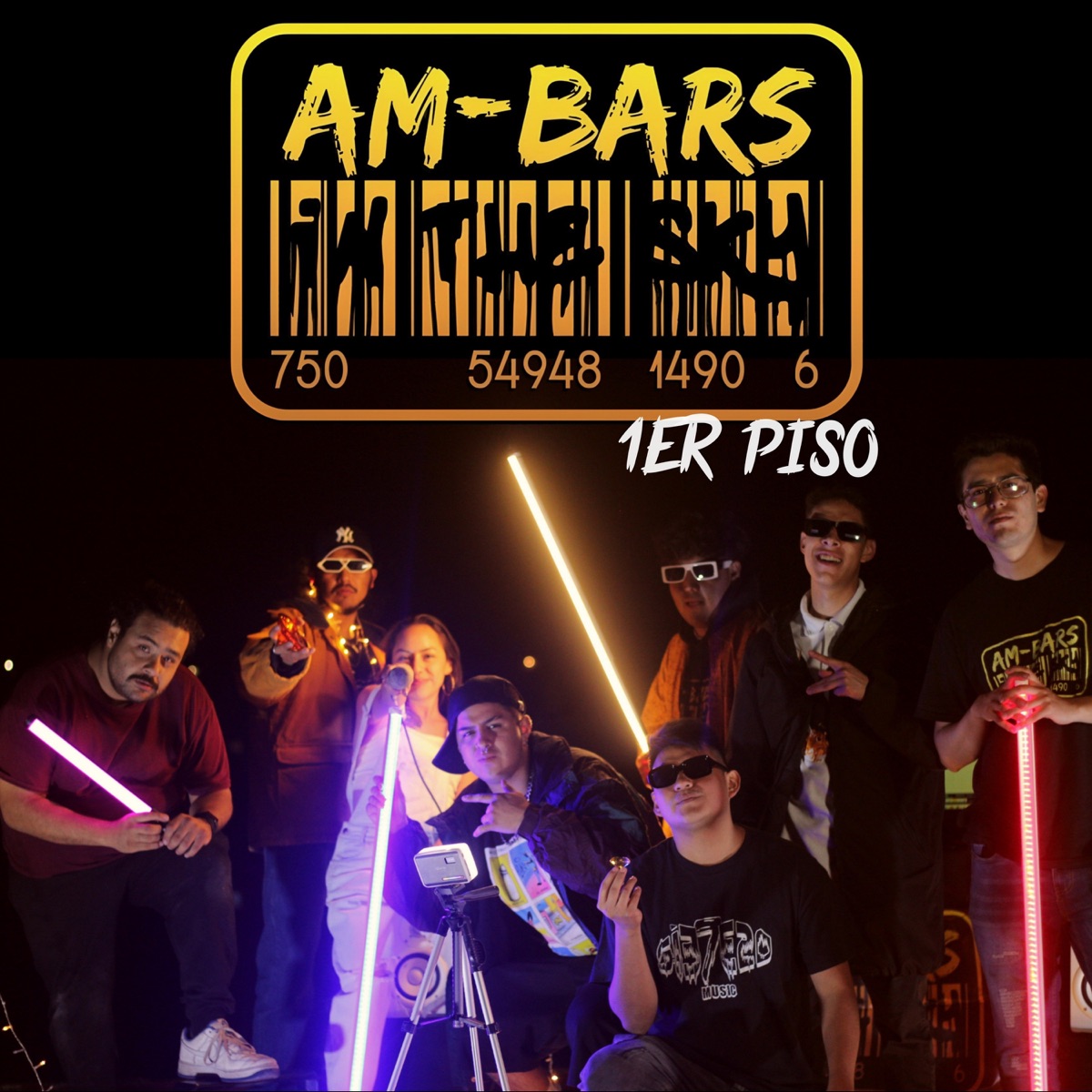1ER PISO (feat. Stow Bringas, Veneno, Masterrosh, Karo 326, BlearLP & SRV) - Single by AM-BARS IN THE SKY album cover