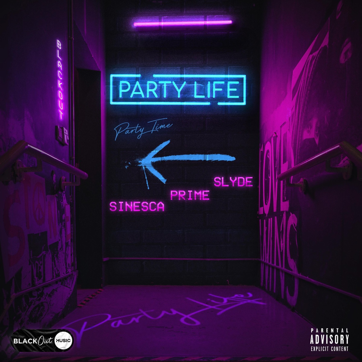 Party Life - Single by Sinesca, Prime & Slyde album cover