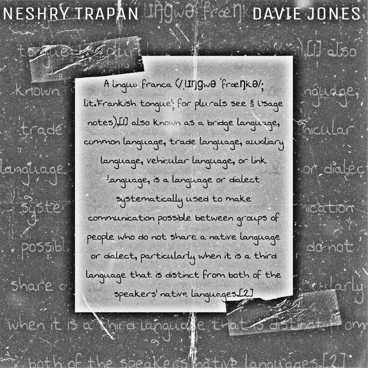 Lingua Franca - Single by Neshry Trapan & Davie Jones album cover