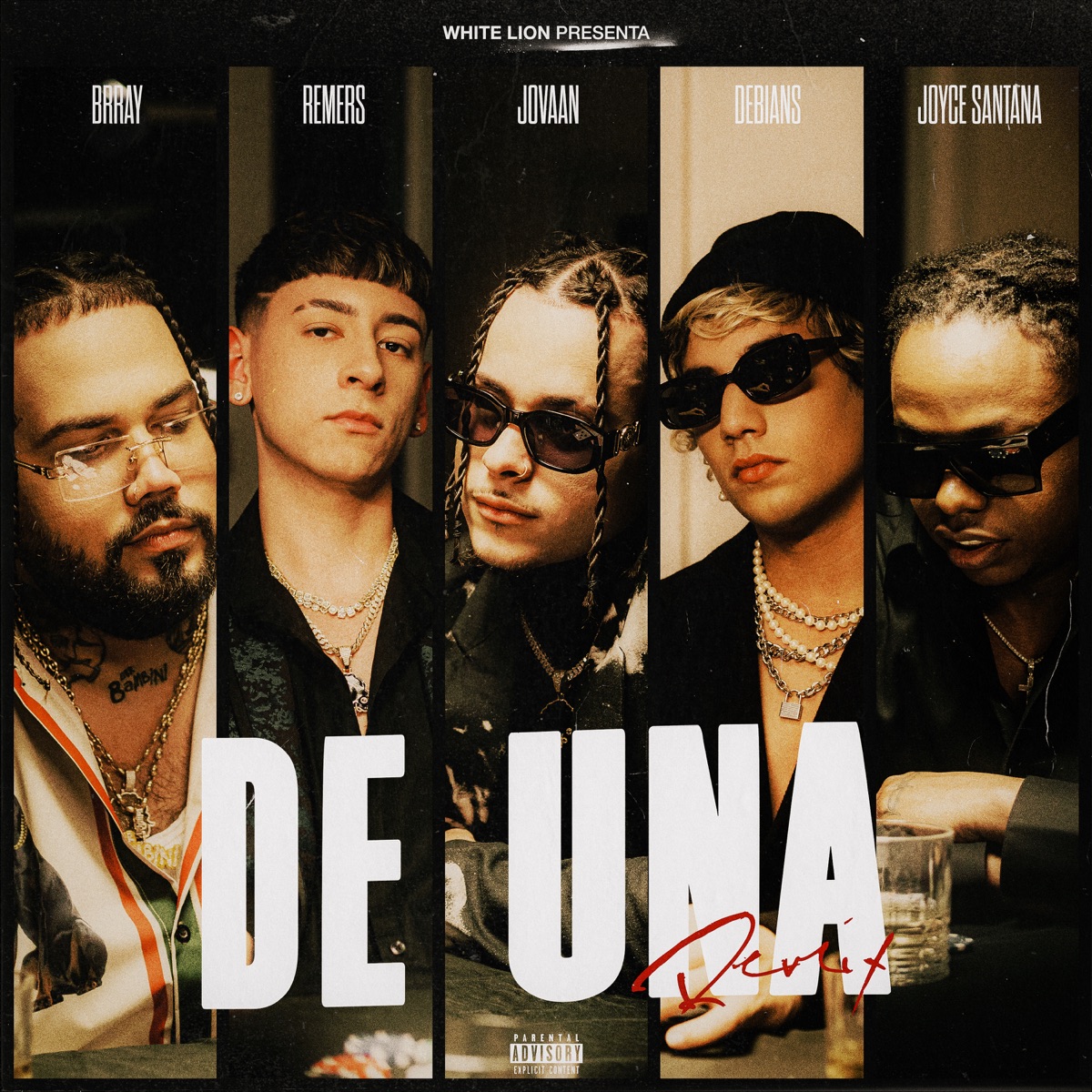 De Una (Remix) [feat. Remers & Debians] - Single by Brray, Joyce Santana & Jovaan album cover