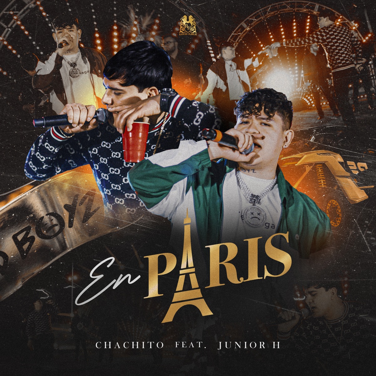 En Paris - Single by El Chachito & Junior H album cover artwork