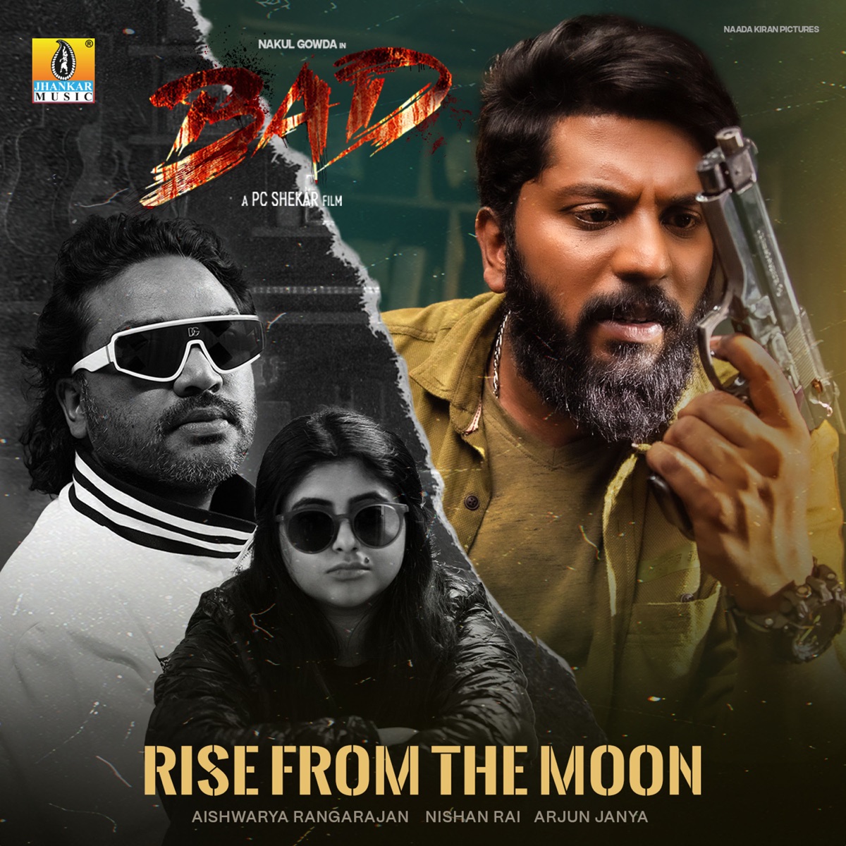 Rise From The Moon (From "Bad") - Single by Aishwarya Rangarajan, Nishan Rai & Arjun Janya album cover