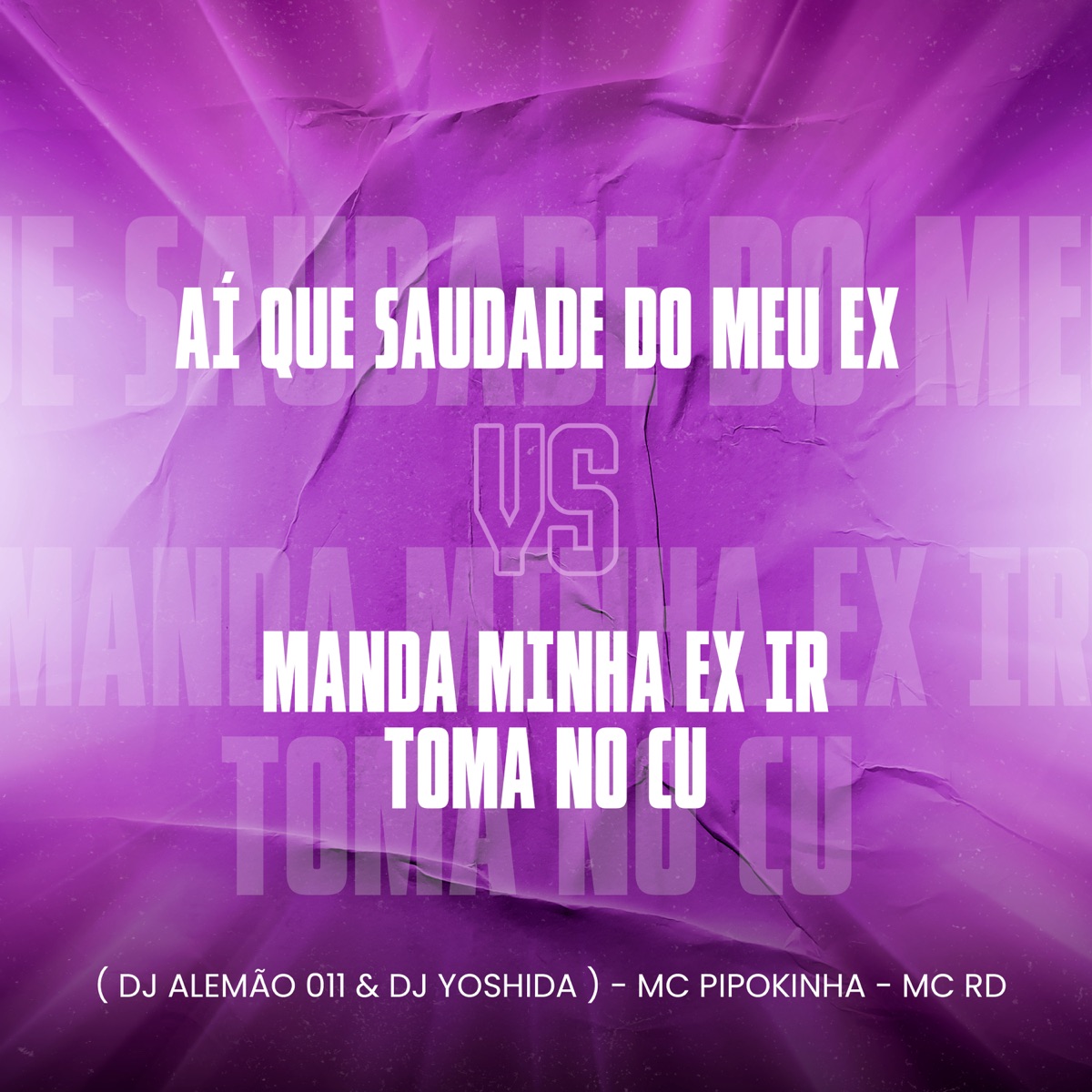 Aí Que Saudade do Meu Ex Vs Manda Minha Ex Ir Toma no Cu (feat. Mc Rd) - Single by DJ Alemão 011, DJ Yoshida & MC Pipokinha album cover
