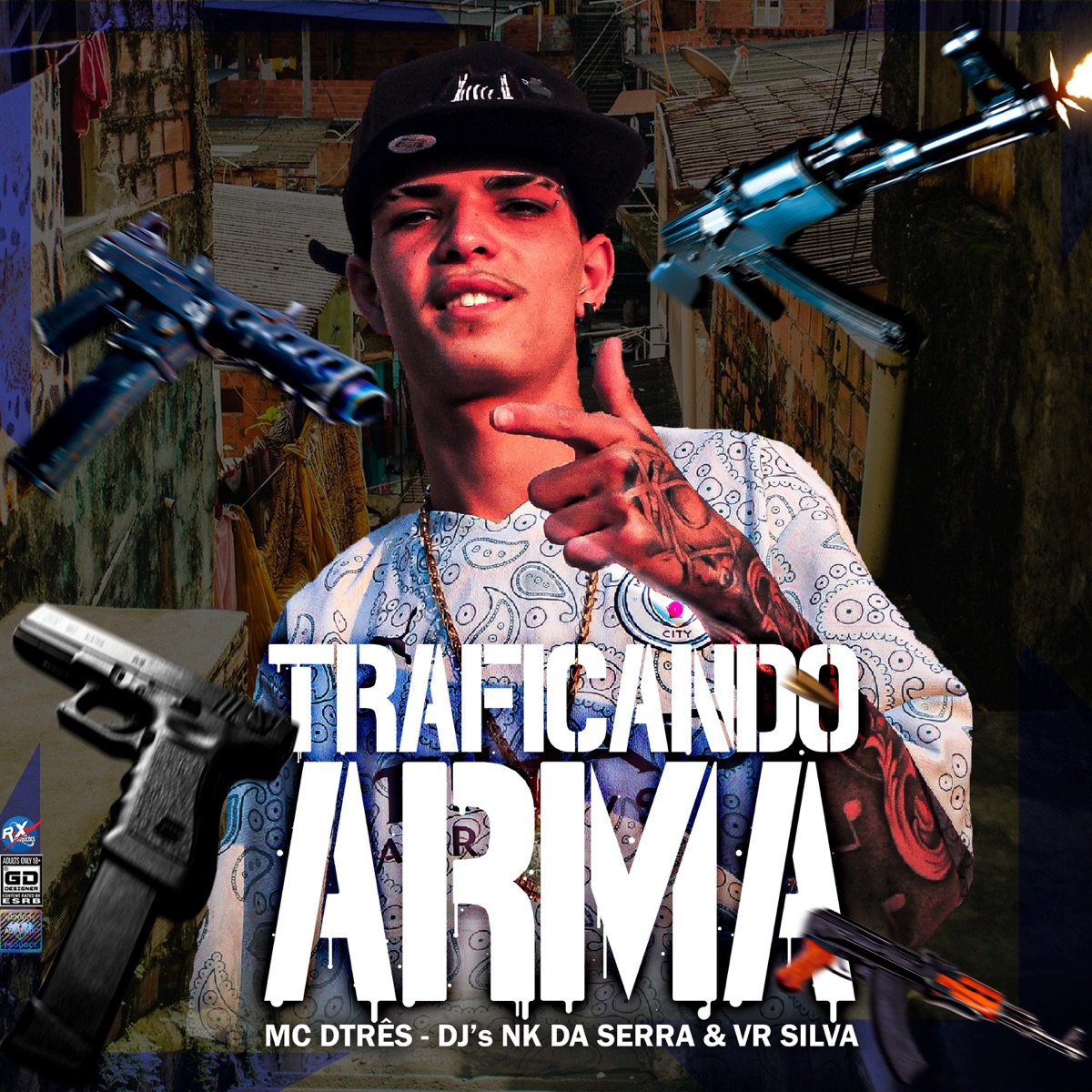 Traficando Arma - Single by MC Dtres, Dj Nk Da Serra & Dj Vr Silva album cover
