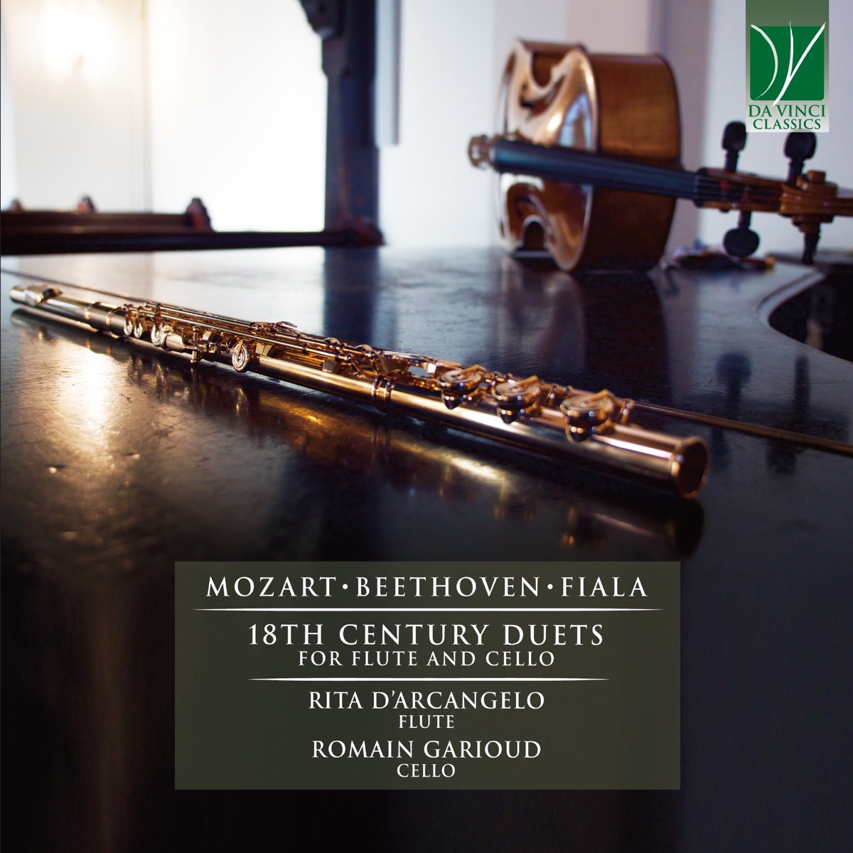 Mozart, Beethoven, Fiala: 18th Century Duets for Flute and Cello by Rita D´Arcangelo & Romain Garioud album cover