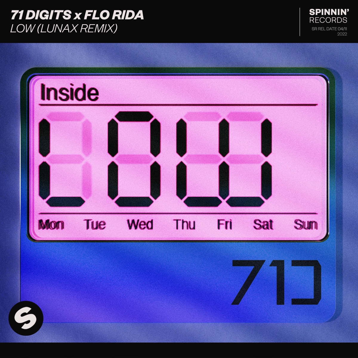 Low (LUNAX Remix) - Single by 71 Digits & Flo Rida album cover