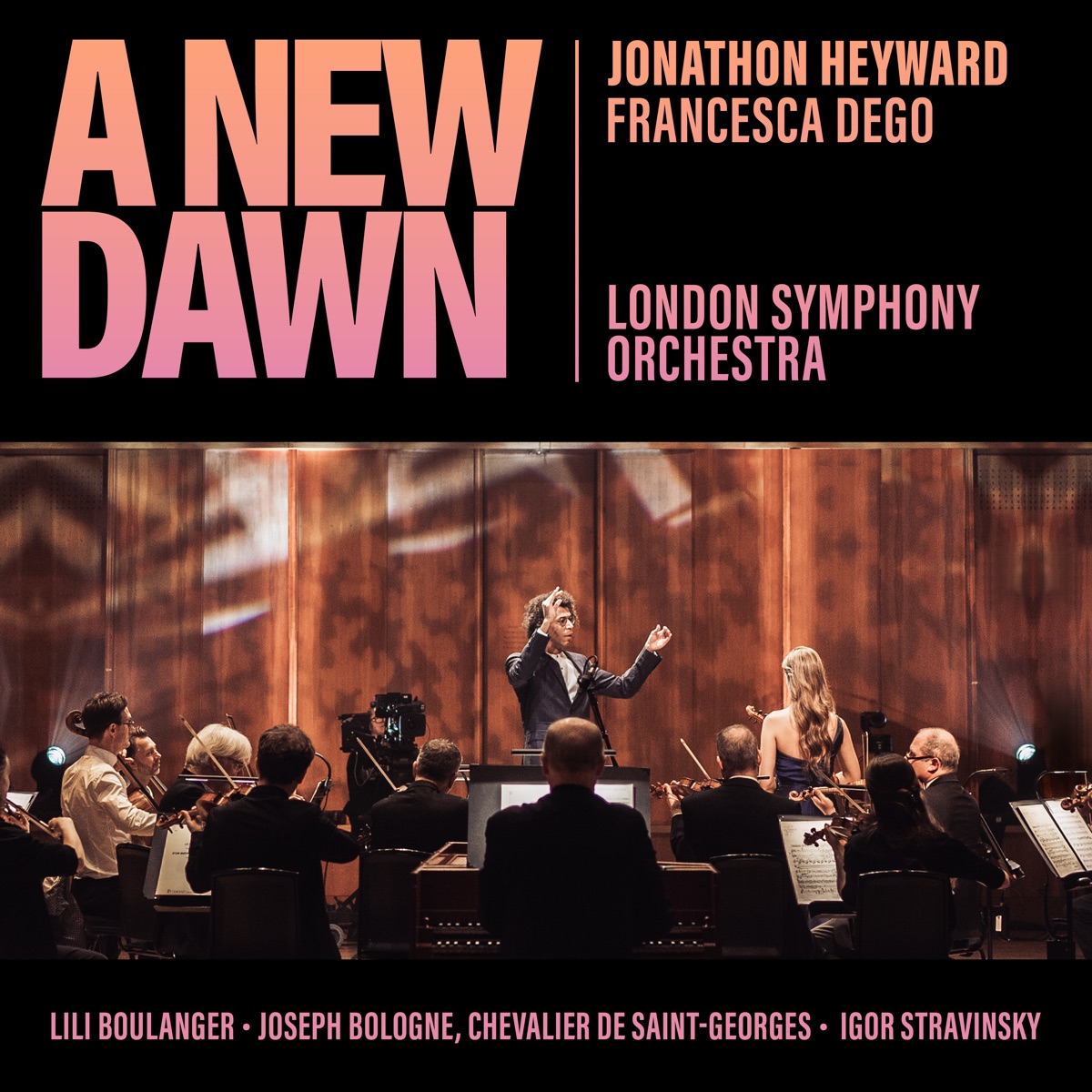 A New Dawn by London Symphony Orchestra, Jonathon Heyward & Francesca Dego album cover