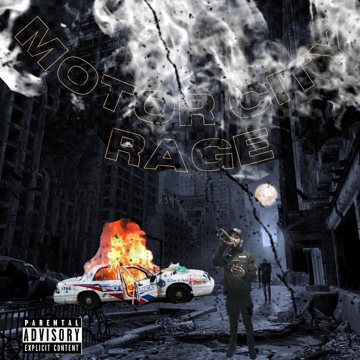 MOTOR CITY RAGE by K.Rock$ album cover