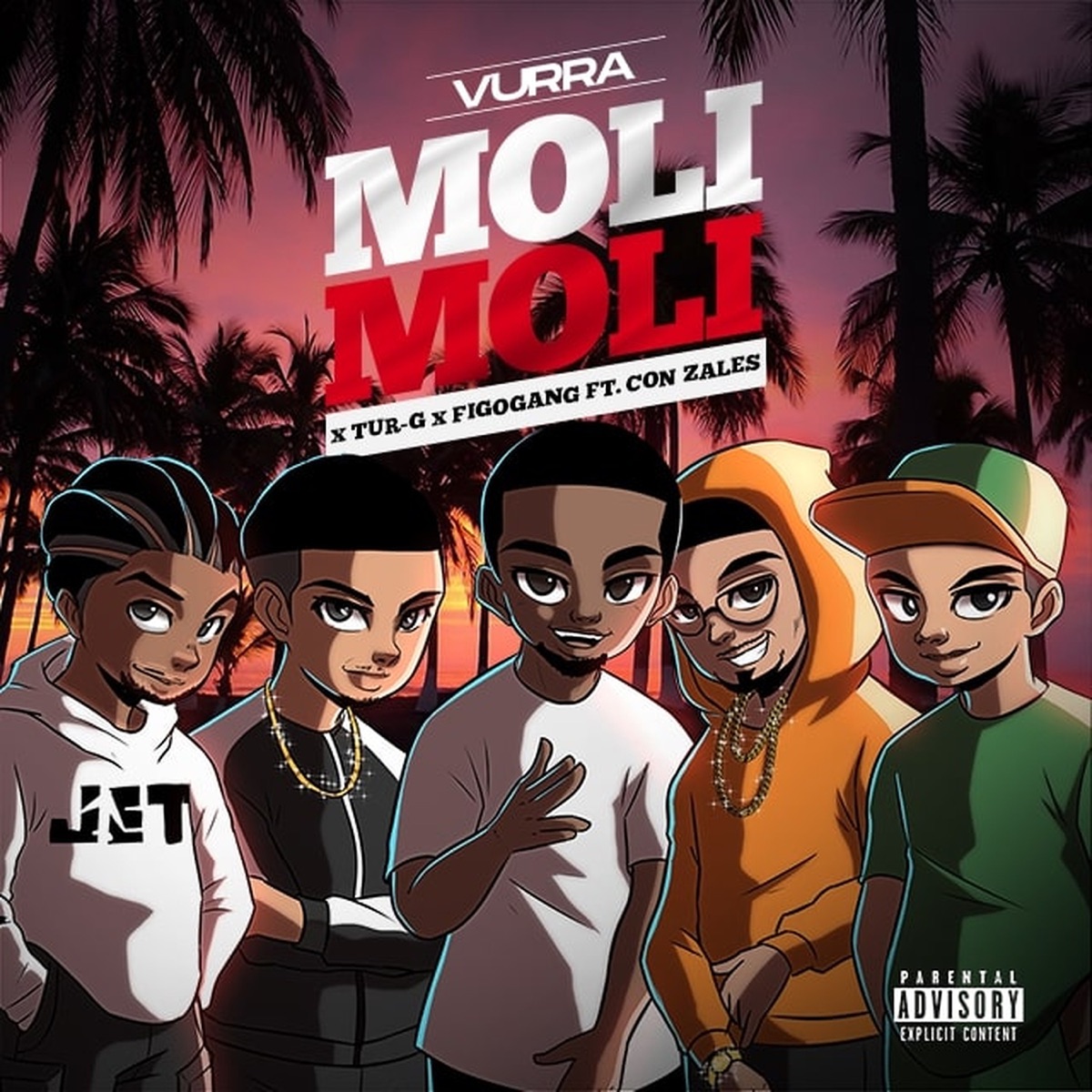 Moli Moli (feat. Con Zalez) - Single by Vurra, Tur-G & Figo Gang album cover