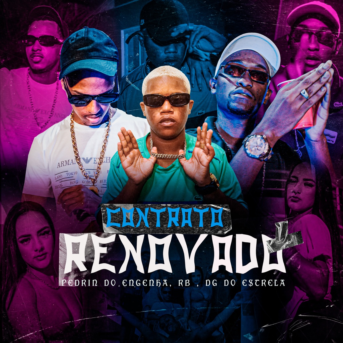 Contrato Renovado - Single by Mc Pedrin do Engenha, MC RB & MC DG Do Estrela album cover
