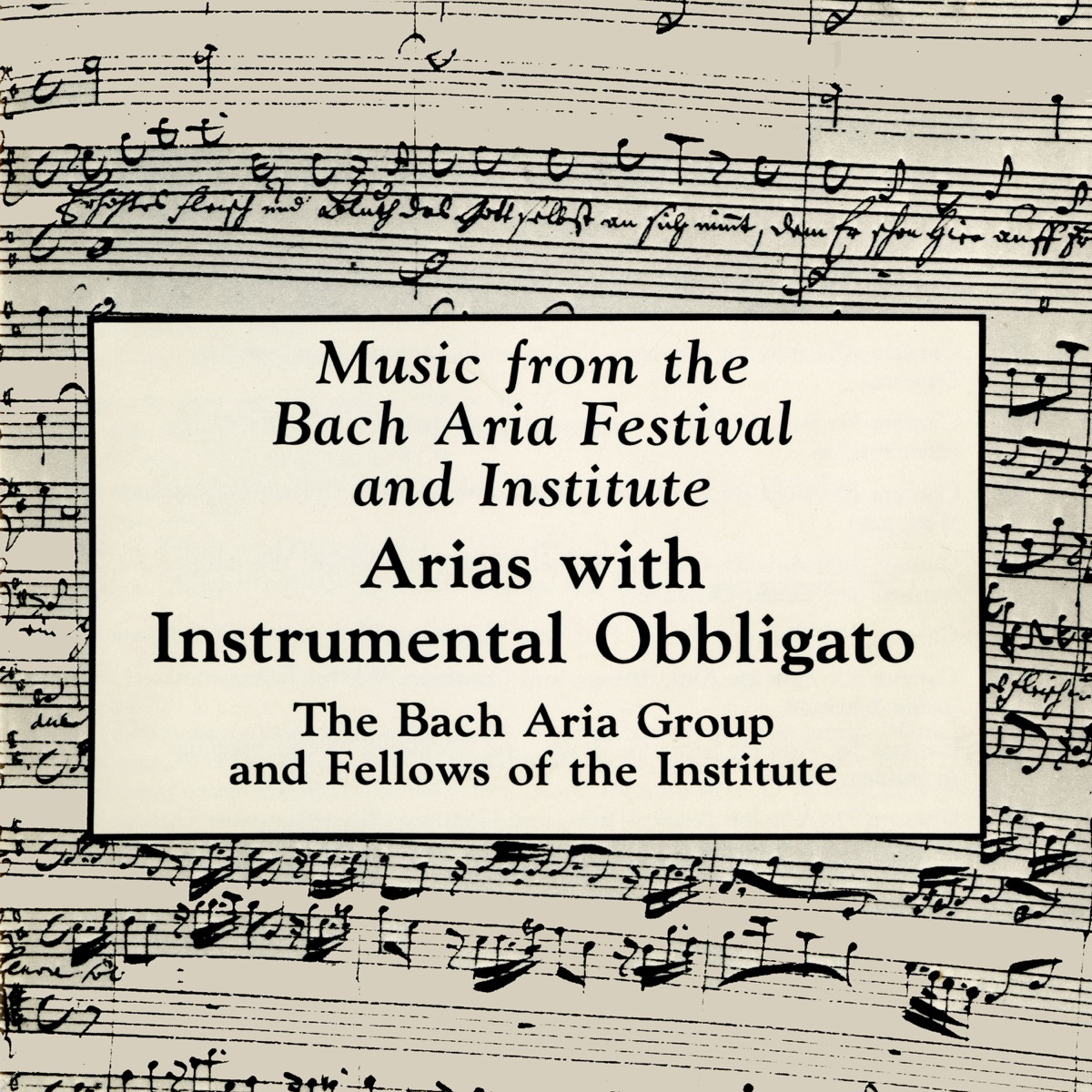 Arias with Instrumental Obbligato by Bach Aria Group & Samuel Baron album cover