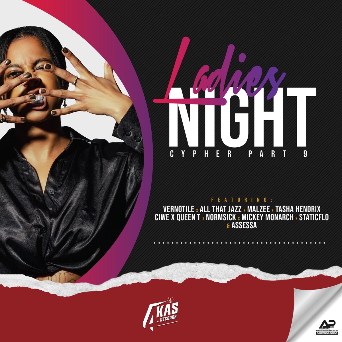 Ladies Night Cypher Part.9 (feat. Vernotile, All That Jazz, Malzee, Tasha HendrixX, Ciwe, Normsick, Mickey Monarch, StaticFlo & Assessa) - Single by MBzet album cover