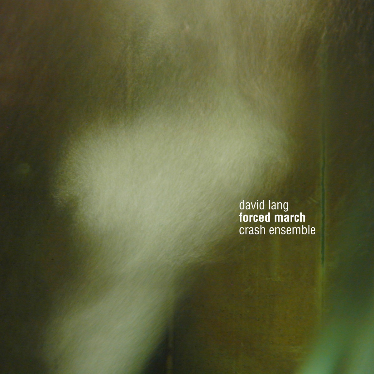 David Lang: Forced March - EP by Crash Ensemble & Alan Pierson album cover