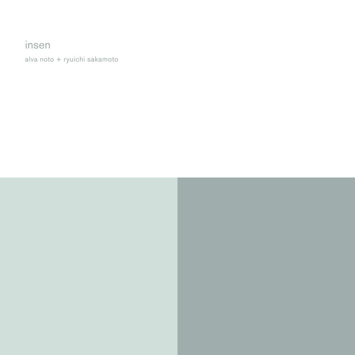 Insen (Remaster) by Alva Noto & Ryuichi Sakamoto album cover