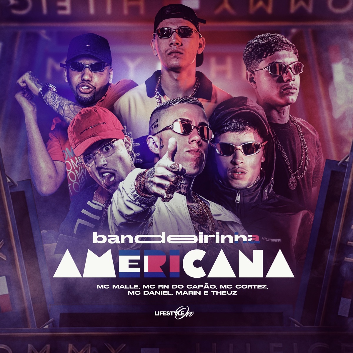 Bandeirinha Americana (feat. MC RN DO CAPÃO, MC Cortez & Theuz) - Single by MC Malle, Mc Daniel & Marin album cover