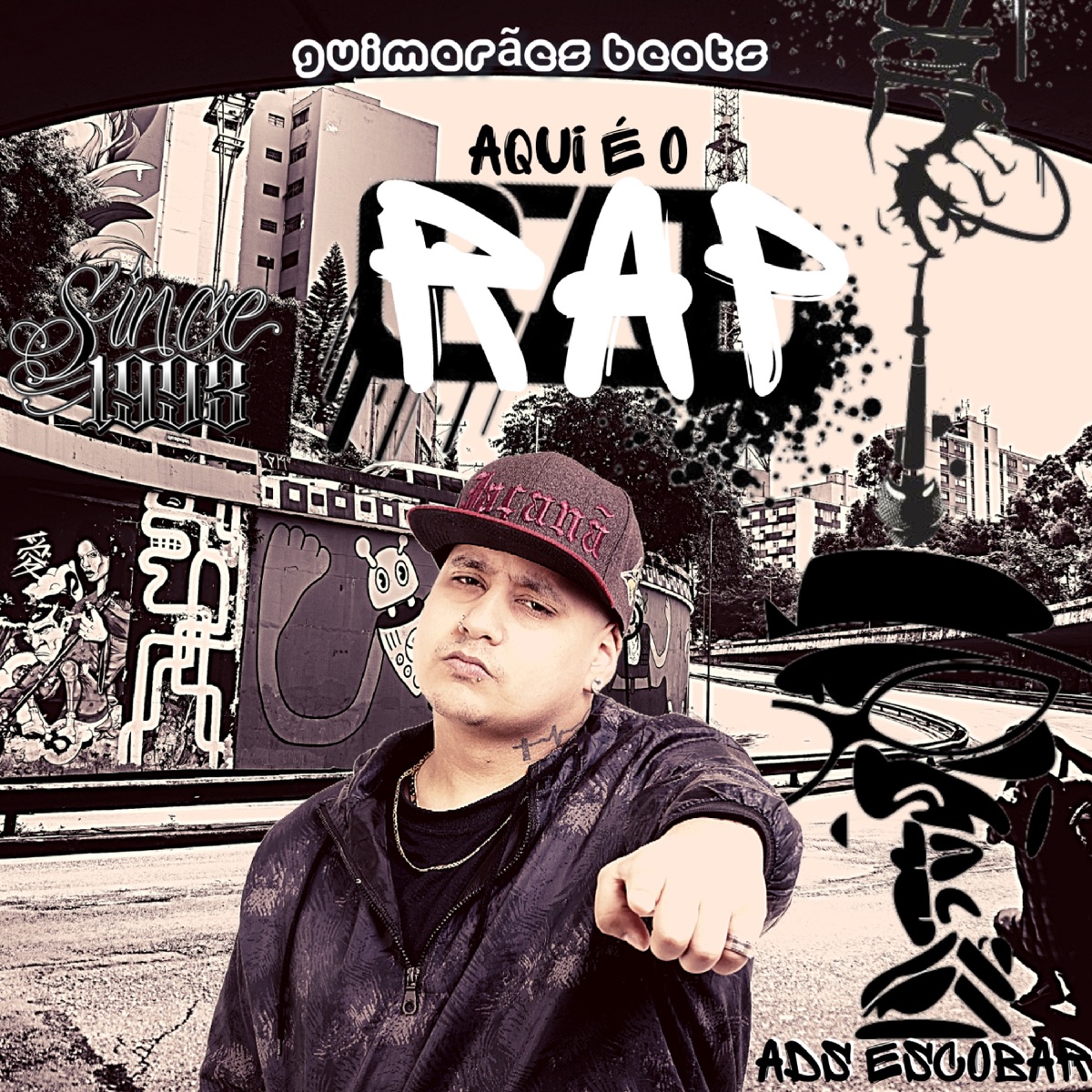Aqui É o Rap - Single by ADS Escobar & Guimarães Beats album cover