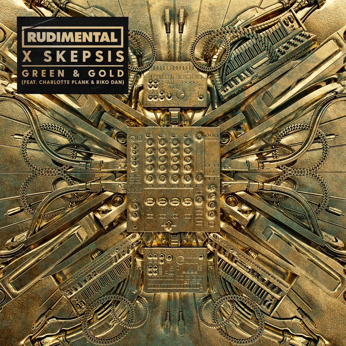 Green & Gold (feat. Charlotte Plank & Riko Dan) - Single by Rudimental & Skepsis album cover