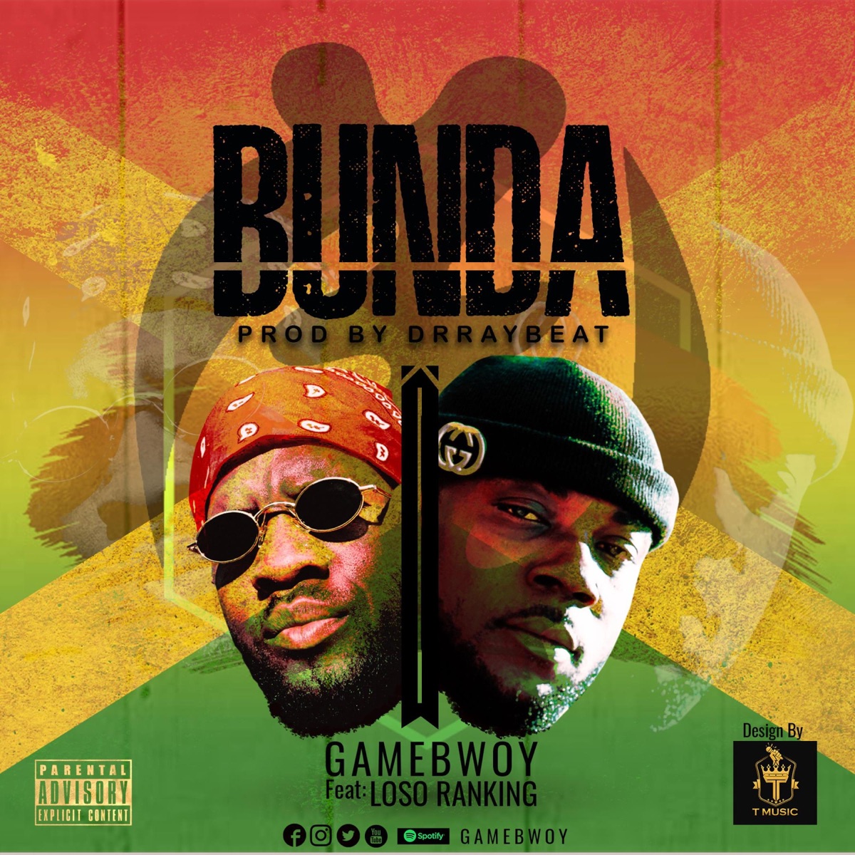BUNDA (feat. Loso Ranking) - Single by GAMEBWOY album cover