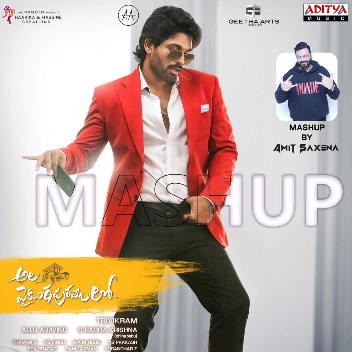 Ala Vaikunthapurramuloo (Dj Mashup) - Single by Sid Sriram, Priya Sisters, Anurag Kulkarni & Sri Krishna album cover