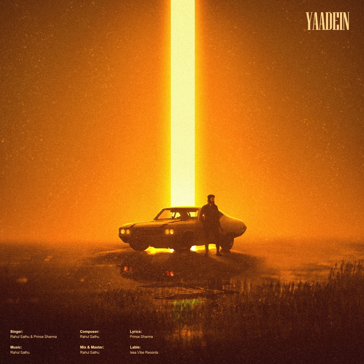 Yaadein - Single by Rahul Sathu & Prince Sharma album cover