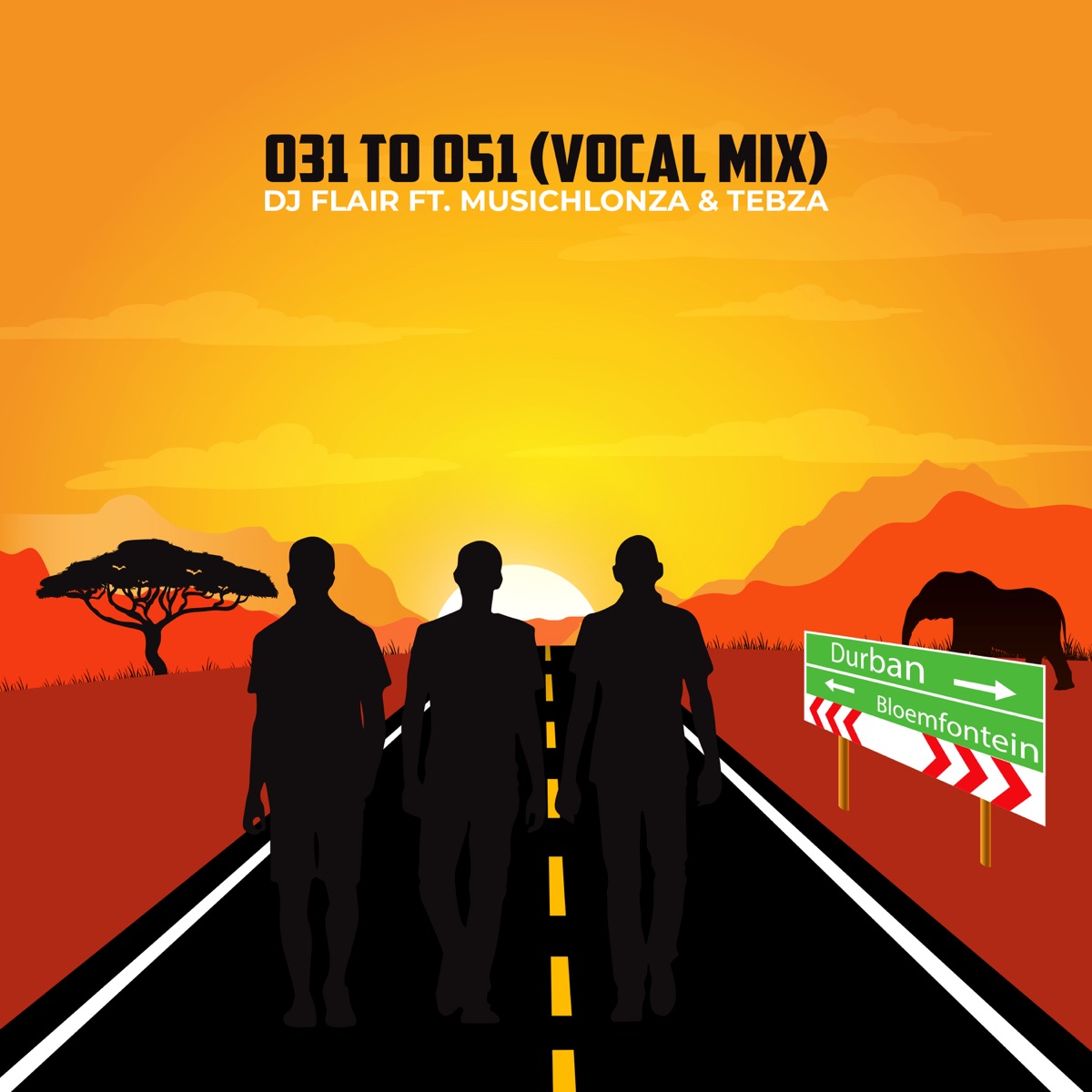 The Journey (031 to 051) [013] [feat. MusicHlonza & Tebza] - Single by DJ Flair SA album cover