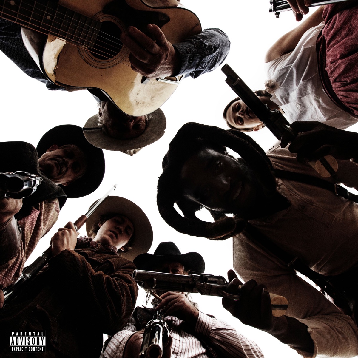 Cowboys Live Forever, Outlaws Never Die by Shaboozey album cover
