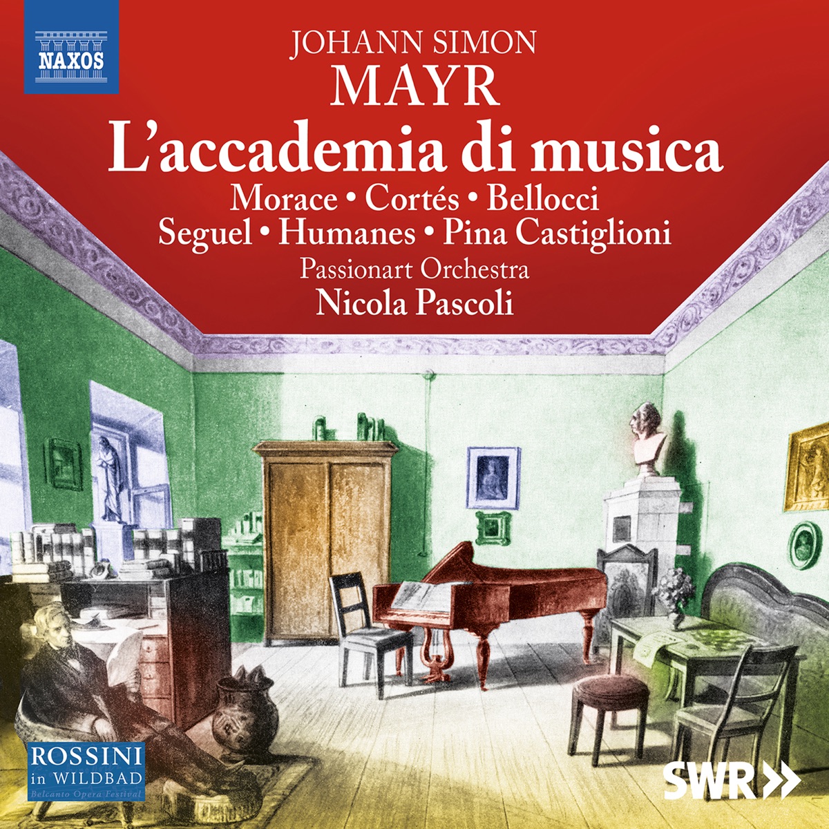 Mayr: L'accademia di musica (Live) by Filippo Morace, César Cortés, Eleonora Bellocci, Ricardo Seguel, Passionart Orchestra Krakow & Nicola Pascoli album cover