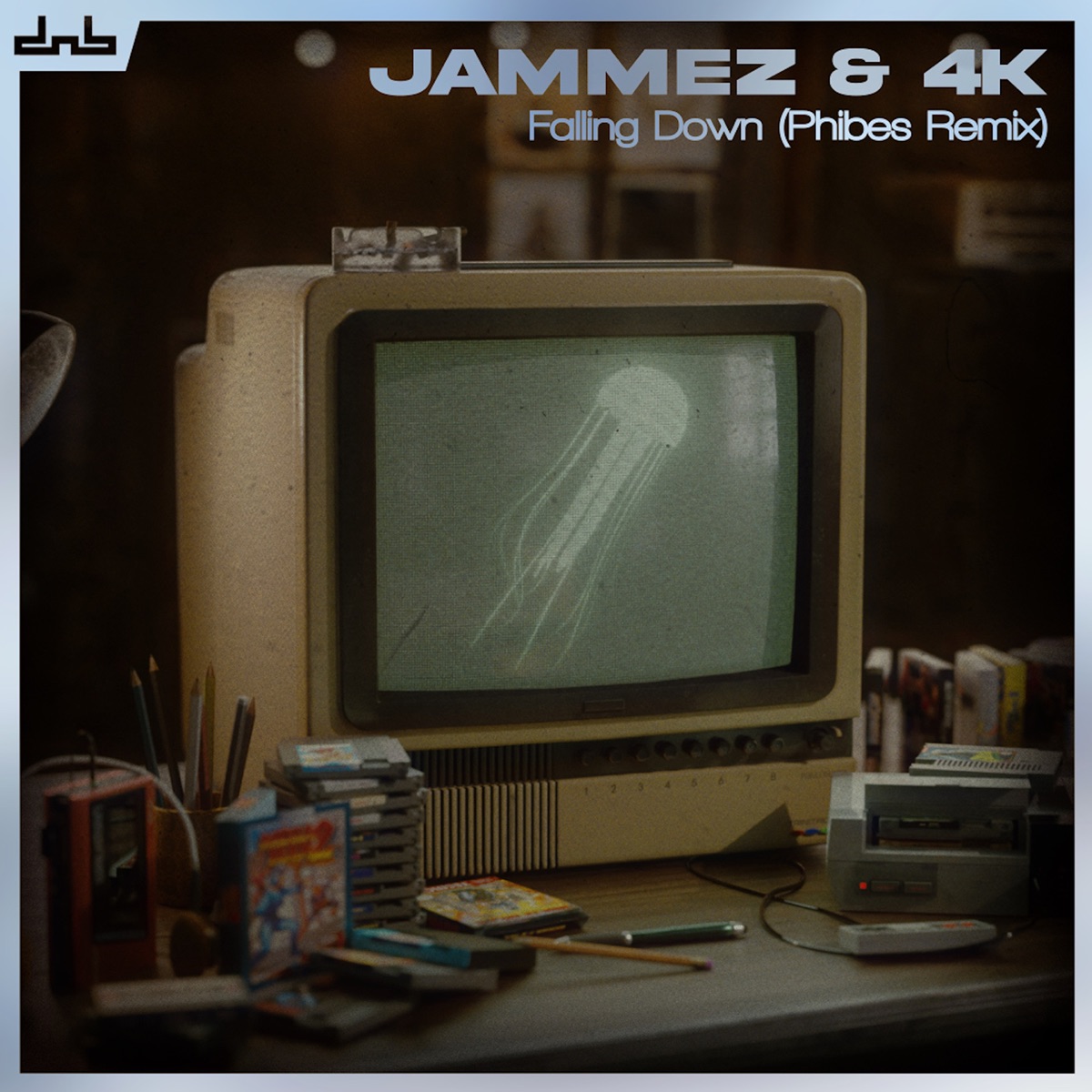 Falling Down (Phibes Remix) - Single by Jammez & 4K album cover