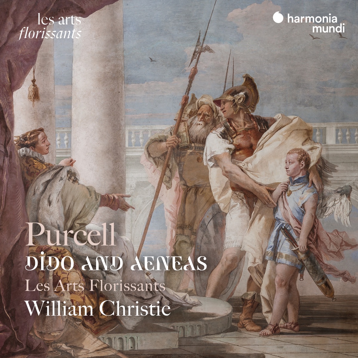 Purcell: Dido and Aeneas, Z. 626 (2024 Remastered Version) by Les Arts Florissants, William Christie, Jill Feldman, Guillemette Laurens, Philippe Cantor, Dominique Visse, Agnès Mellon, Barbara Borden & Michel Laplenie album cover
