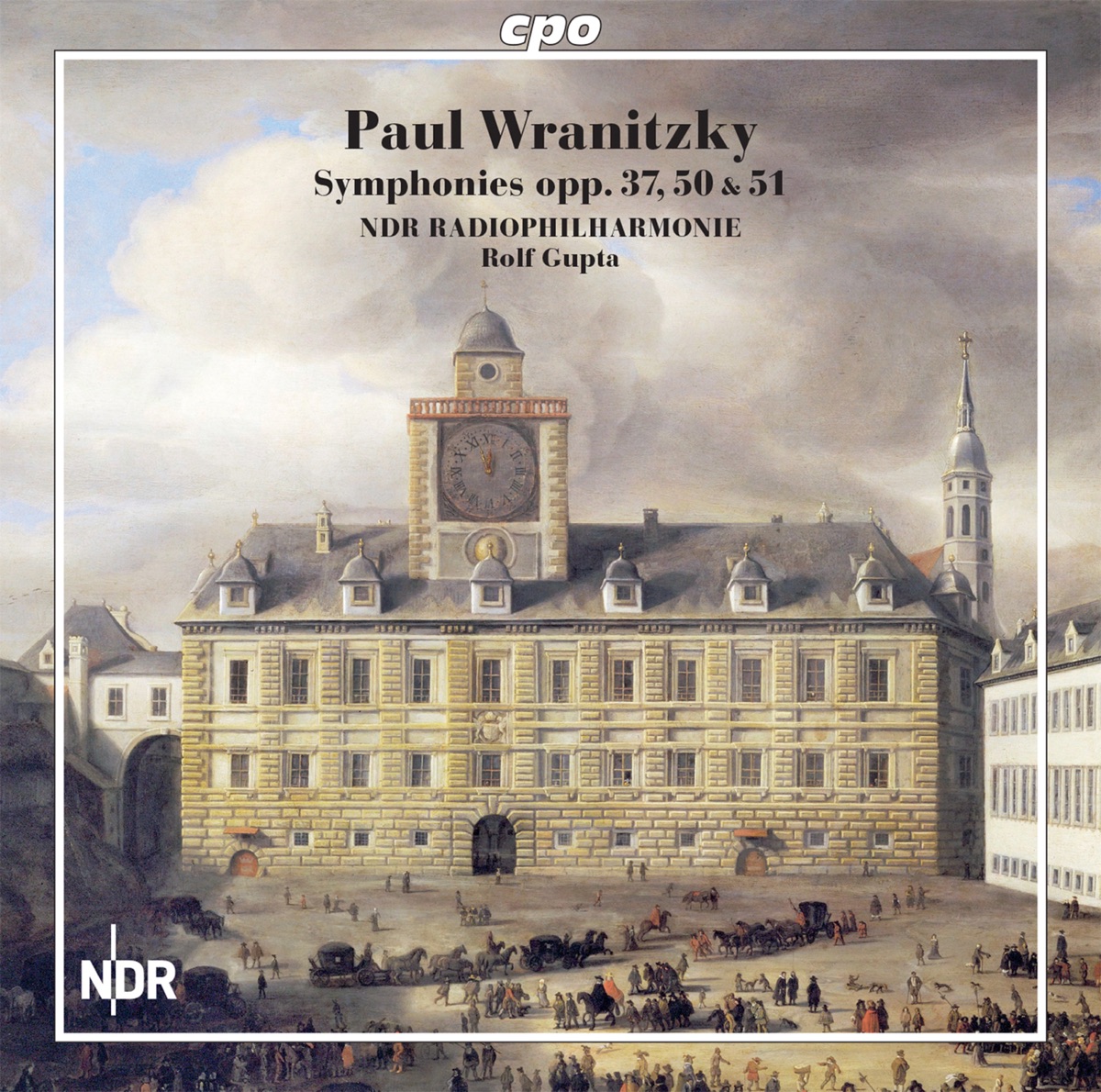 Paul Wranitzky: Symphonies Opp. 37, 50 & 51 by NDR Radio Philharmonic & Rolf Gupta album cover