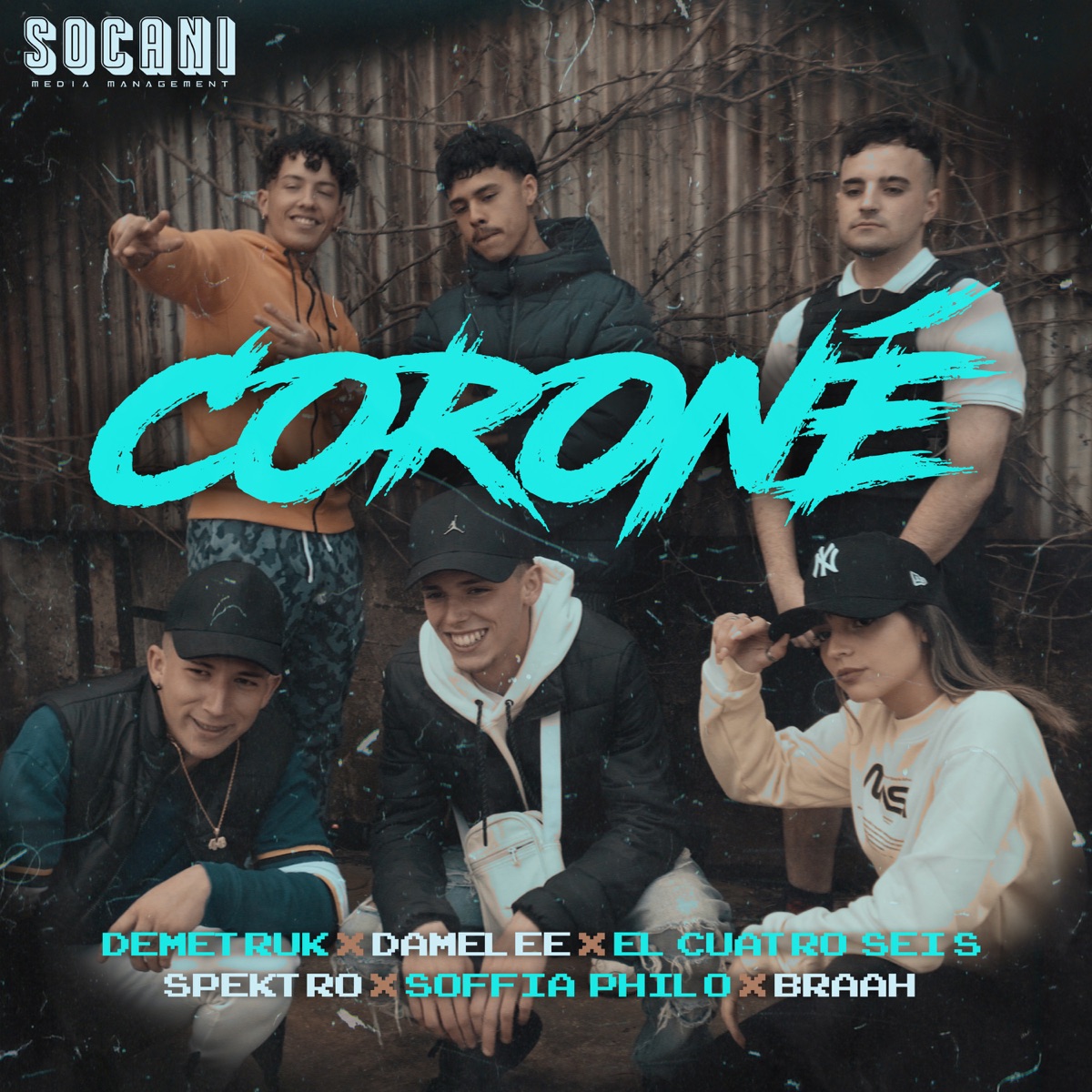 Coroné - Single by Demetruk, Spektro, Damelee, El Cuatro Seis, Soffia Philo & Braah album cover
