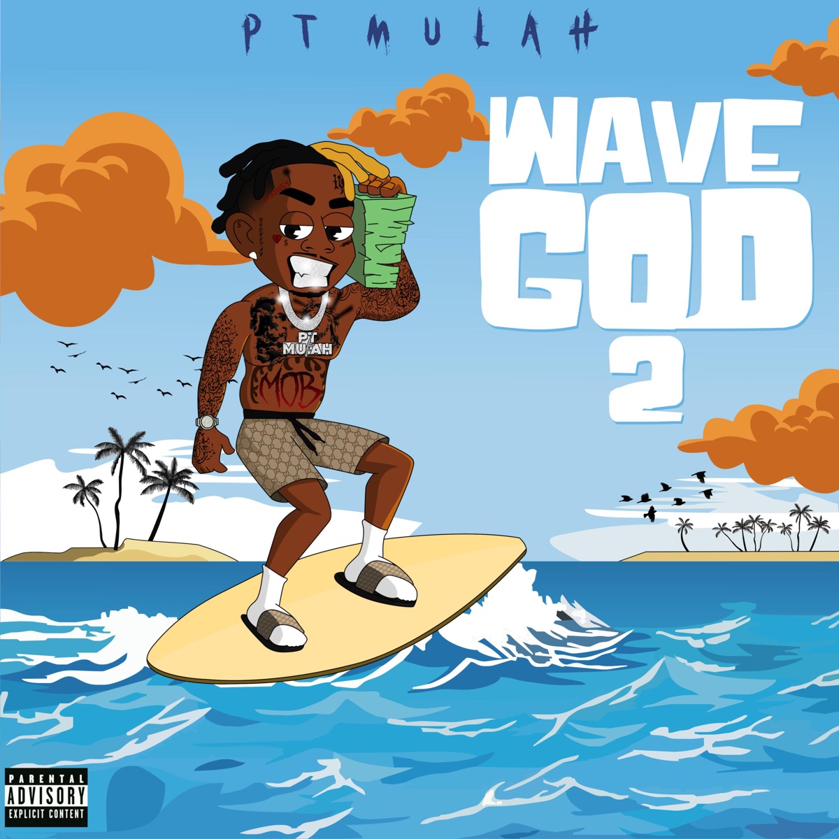 Wave God 2 by P.T. Mulah album cover
