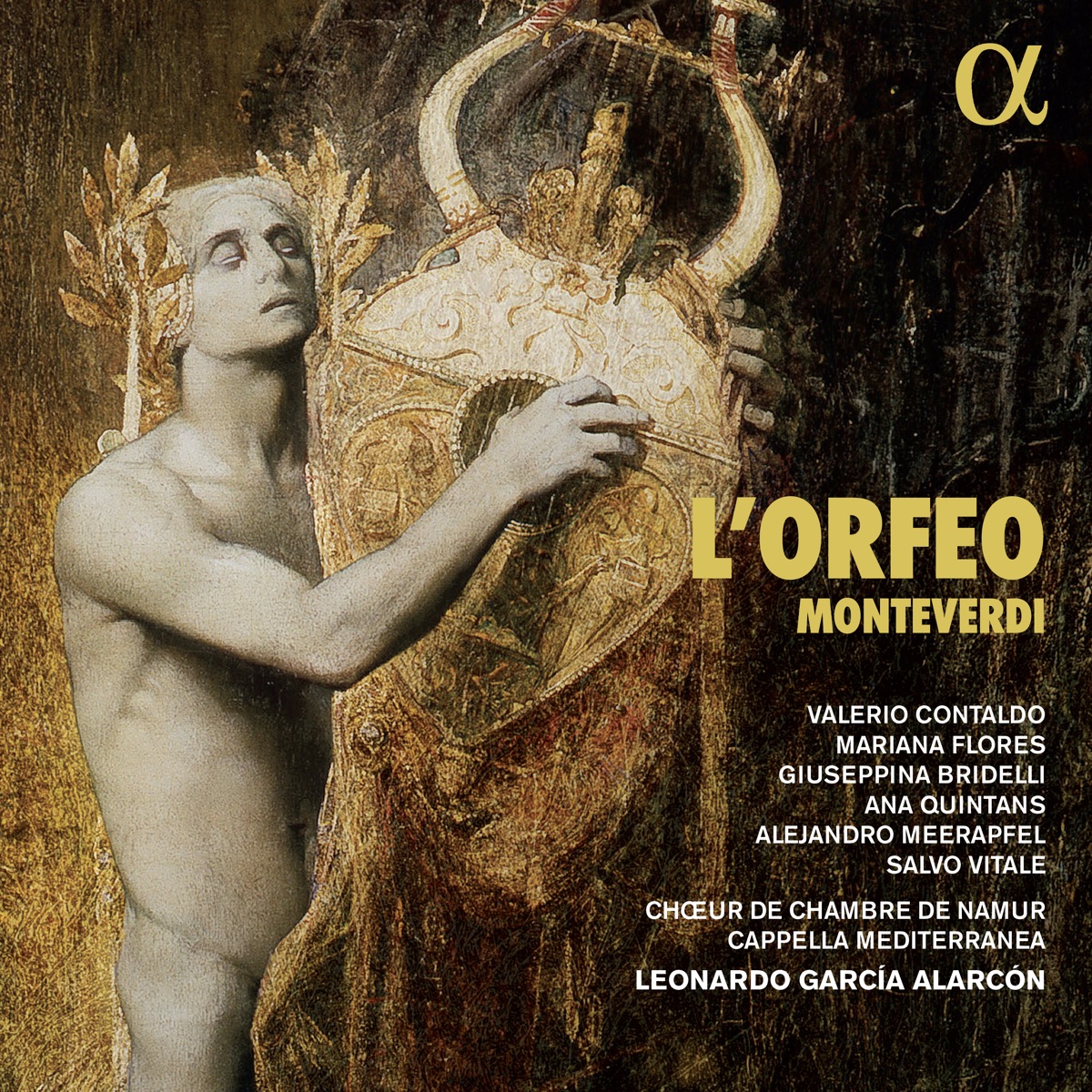 Monteverdi: L'Orfeo by Cappella Mediterranea, Chœur de Chambre de Namur & Leonardo García Alarcón album cover