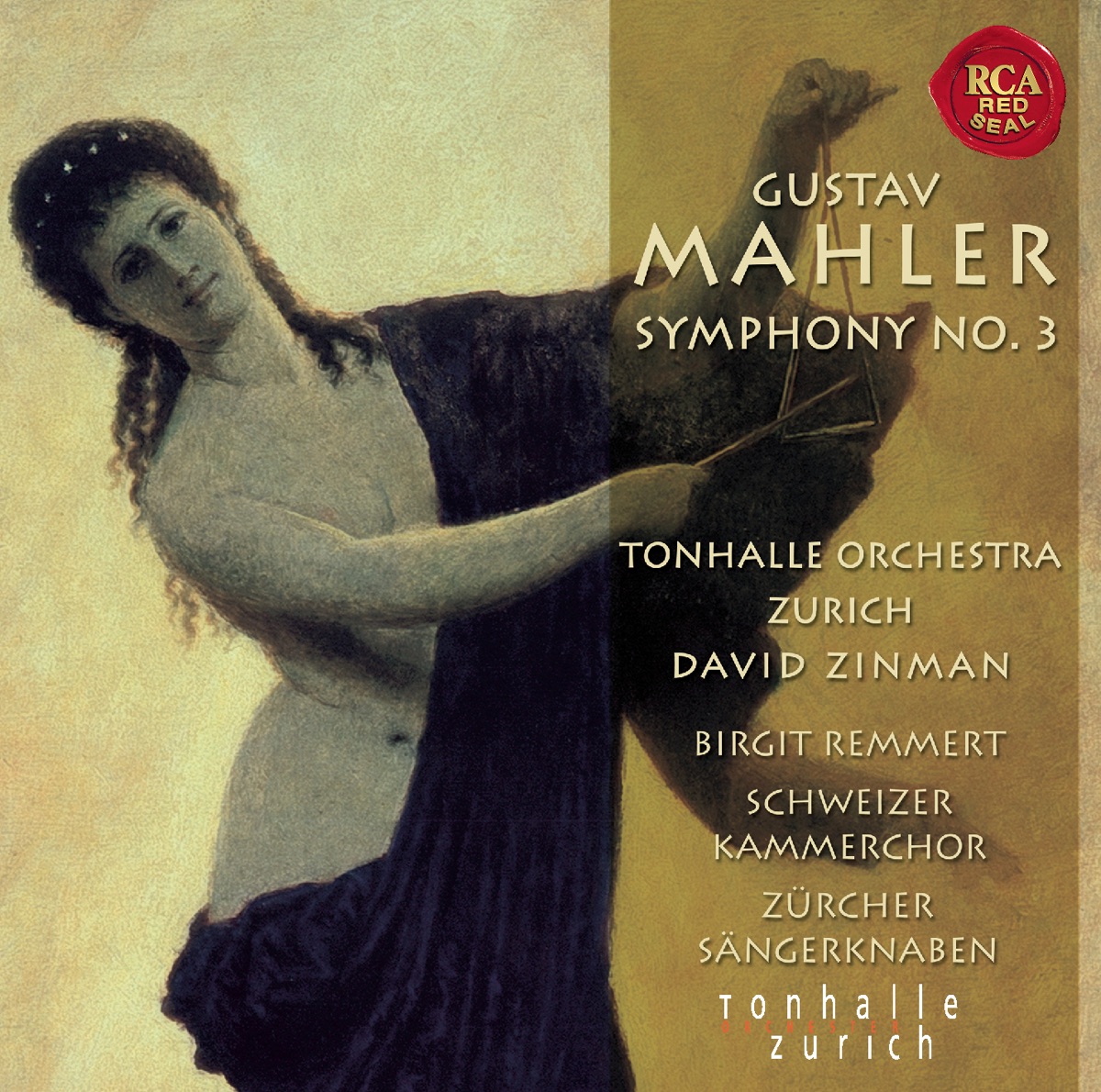 Mahler: Sinfonie Nr. 3 by David Zinman, Schweizer Kammerchor, Birgit Remmert, Zurich Boys Choir, Tonhalle-Orchester Zürich, Fritz Näf & Will Brown album cover