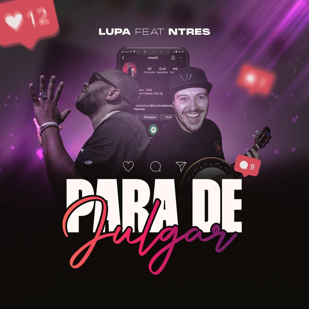 Para de Julgar (feat. Ntres) - Single by Lupa album cover