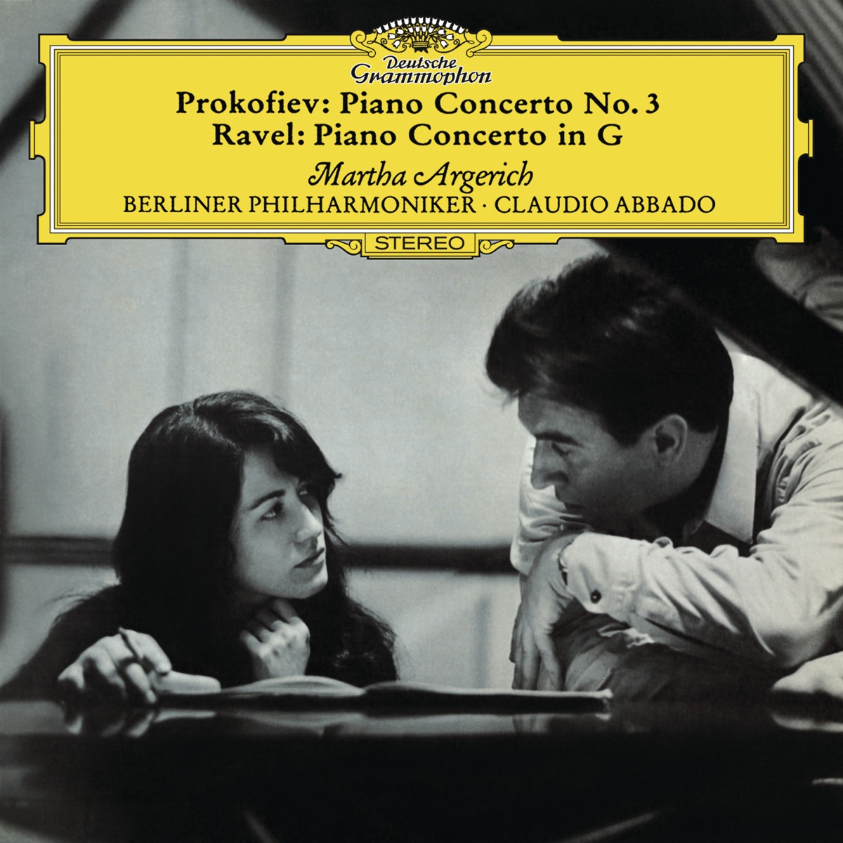 Prokofiev: Piano Concerto No. 3 in C Major, Op. 26 - Ravel: Piano Concerto in G Major, M. 83 & Gaspard de la nuit, M. 55 by Martha Argerich, Berlin Philharmonic & Claudio Abbado album cover