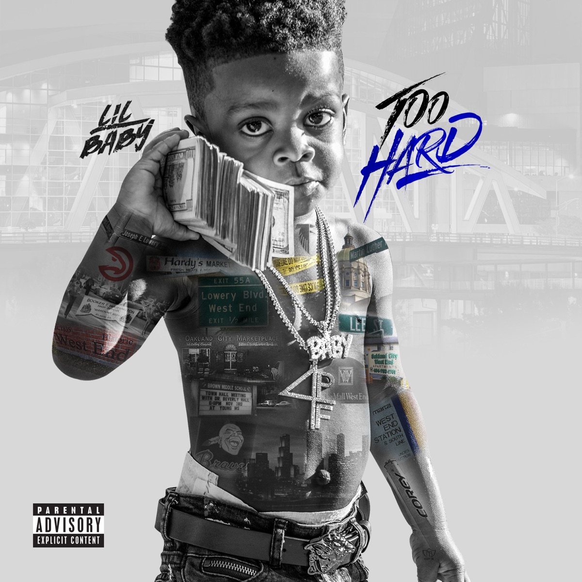 Too Hard by Lil Baby album cover artwork