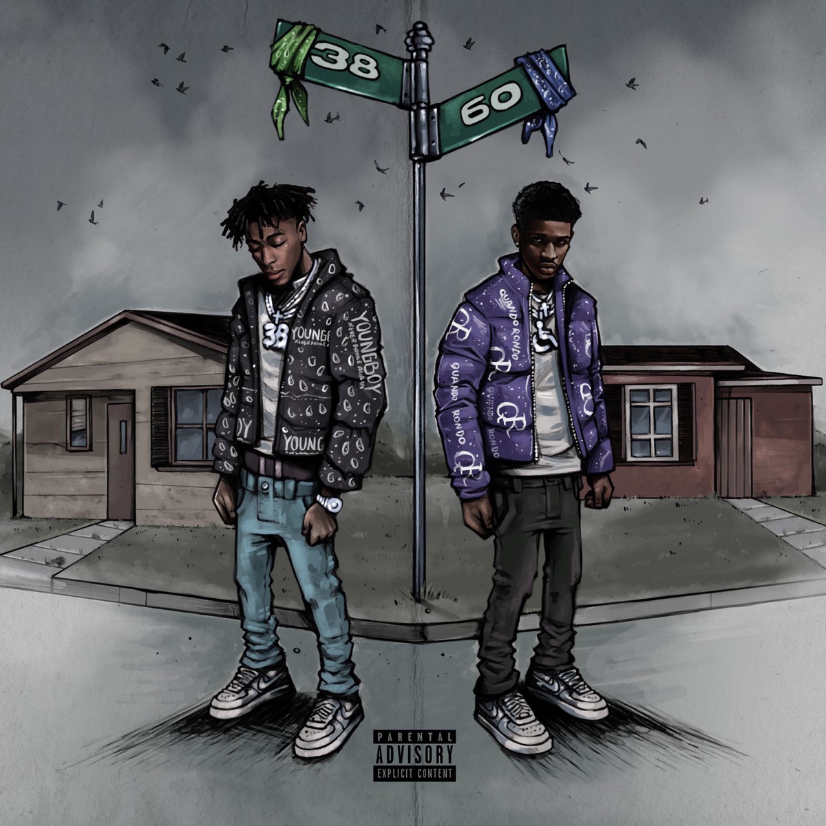 3860 by Quando Rondo & YoungBoy Never Broke Again album cover