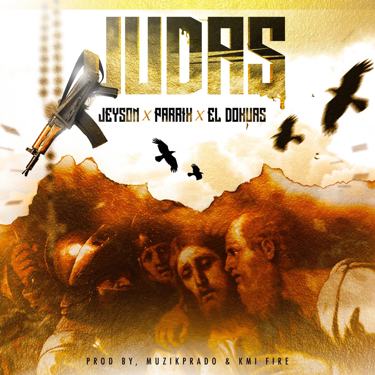 JUDAS (feat. DOKUAS, JEYSON & MUZIKPRADO) - Single by Parrix album cover